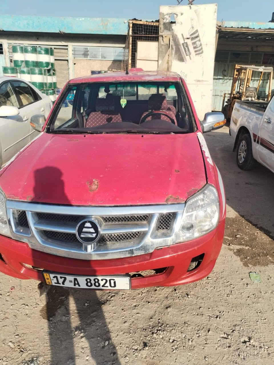 سياره للبيع فوتون موديل ٢٠١٣ رقم مثنى مكينه ١٨٠٠ السياره مابيه ضربه مكان السياره كربلاء السعر ٤٥ ورقه والاتصال على رقم الهاتف ***********
