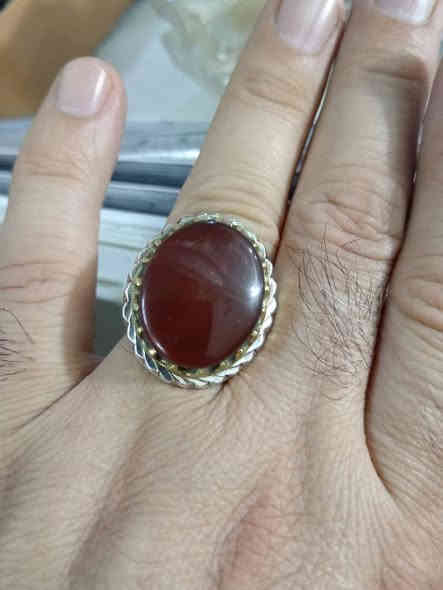 خاتم عقيق يماني جمال واناقة صياغة ثقيلة بسعر ٨٥ الف ولدينا توصيل لجميع المحافظات وأي إستفسار الإتصال بالواتساب *********** كركوك
