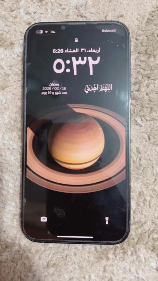 السلام عليكم 13 برو ماكس جهاز ماممفتوح ذاكرة 256 بطارية 🔋 83 بلادي السعر 700 وبي مجال 
وتساب فقط ***********
