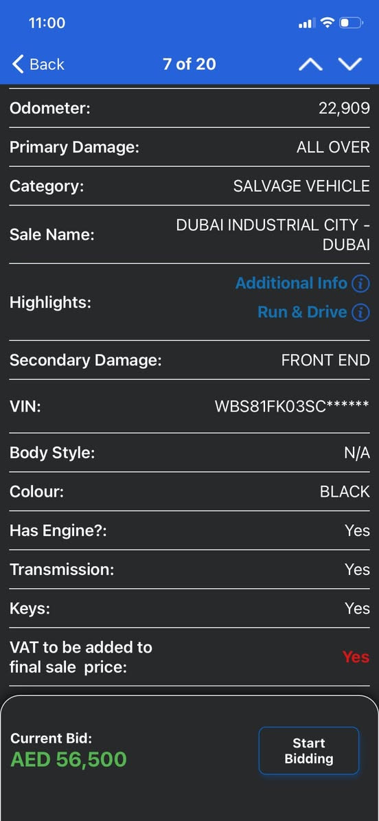 للفائدة
Bmw m5 2025

ماشية تقريبا 23 الف كيلومتر

خليجية

السيارة بدبي الامارات

ضرر دعاميات فقط شغالة وتمشي

مواصفات موضحة

محرك ثمانية سلندر 4400 توين توربو

معروضة مزاد بموقع copart middle east

للمزايدة زيارة مكتب ماهر البدراوي لمزادات السيارات الامريكية و الكندية

الصالحية ٢٨ نيسان


**إذا كنت صاحب هذا الإعلان وتريد حذفه لأي سبب، رجاءا أرسل رسالة إلى الدعم الفني**