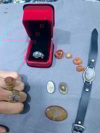 محابس عقيق • محابس فضة • أحجار زرقاء