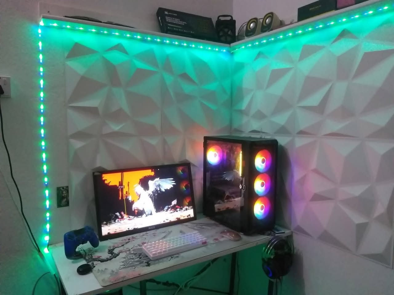 سيت اب كامل للبيع بس اخذ وشغل
مواصفات  تجميعة ألعاب قوية للبيع – جاهزة للألعاب الثقيلة 🔥
المواصفات:
🎮 كرت شاشة: RTX 2060
⚙️ معالج: Ryzen 5 3600 (6 Cores)
🧩 مذربورد: B450 Gaming Pro
💾 رام: 16GB 3200MHz
🚀 تخزين: SSD 512GB + HDD 1TB
🔌 باور سبلاي: 650W

الكيس 5 فانات rgb 
النظام وندوز 11 برو الاصلي مفعل مدئ الحياة 

 ubs  اوفلاين 1500 مبدل بطارياته قبل شهر بدلتهن ب   حط سعرك40 الف  

كيبورد ميكانيكي حجم  60٪  بلو سويتج واير usb وبي 16 نوع  rgb 

ماوس  وايرلس براند عادي بطاريته 1750  تكفي 48 ساعه 

الجداريات 3D بنيل هم اشلعهن وياك بعدهن جدد اشتريت القطعه ب 2500 هنه 10 قطع احسبهن الك اب 10 الالف  بعدهن جدد 

والرفوف الي علئ حايط هم ابيعهن سويتهن ب  30  الف خلي سعرك الهن 
ليد ضوئي تحكم بالريموت بي 14 لون مختلف

مكاني البصرة موجود توصيل لجميع المحافظات
السعر حط الي يعحبك


**إذا كنت صاحب هذا الإعلان وتريد حذفه لأي سبب، رجاءا أرسل رسالة إلى الدعم الفني**