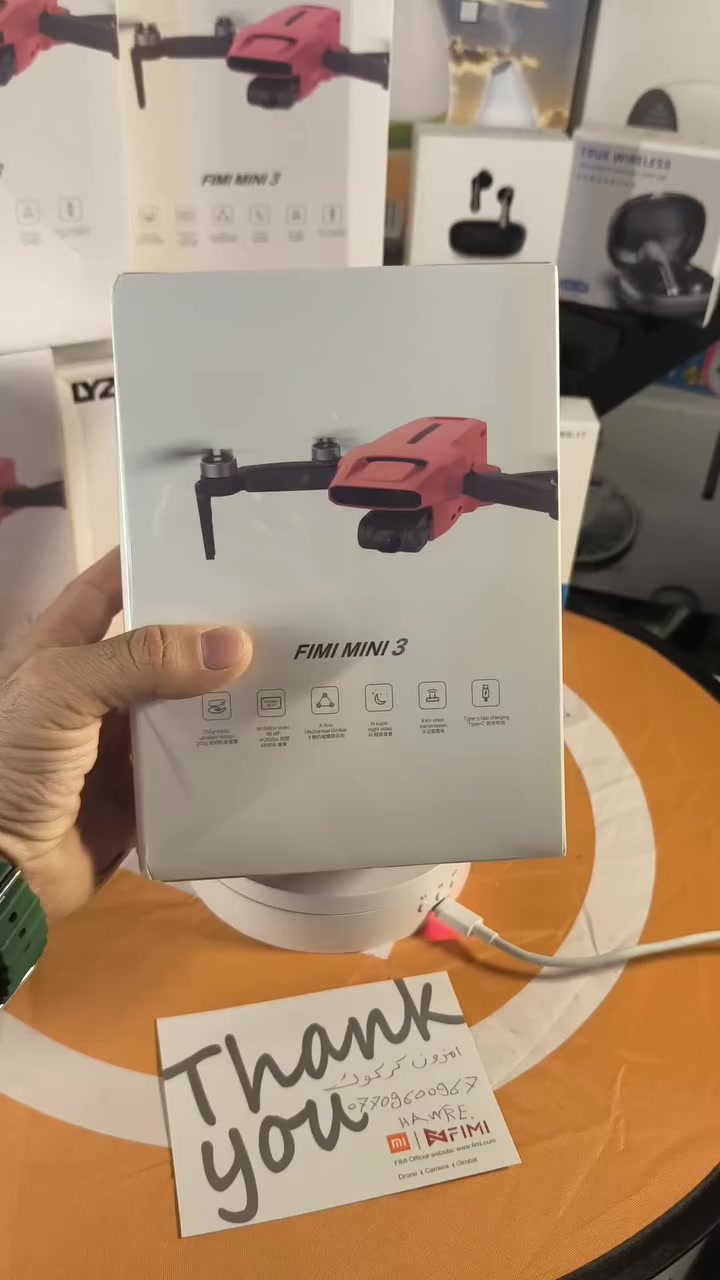 Fimi mini 3
مواصفات  48 ميكابيكسل 4k60 fps  موداي روشتن 9 كيو به رزي 120 متر تا 800 متر  تواناي زوم كردني 12 x تواناي باتري 🔋 25 تا 28 دقه   نرخي درون 350 هه زار 
📌شوين كركوك  گياندن تنها سليماني 25 هه زار


**إذا كنت صاحب هذا الإعلان وتريد حذفه لأي سبب، رجاءا أرسل رسالة إلى الدعم الفني**