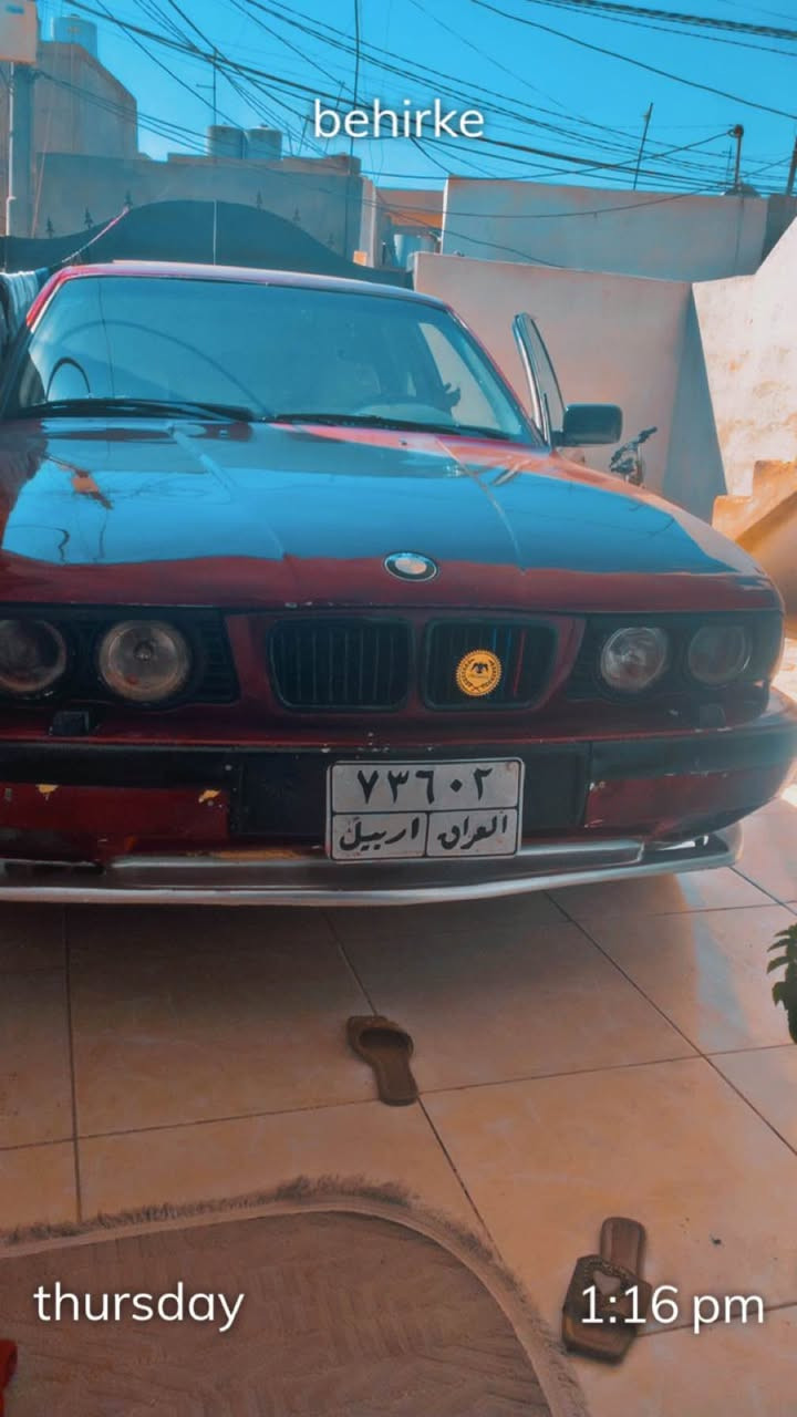 Bmw1995مه كينه 525دبل ديجيتال ناو سپي سلايت پئش گه وره ويل ئيم پئشو پشتي تازه گؤراوه حدادي به شرت مه كينه به شرت جاملغه جي پئشه وه لئدراني هه يه له گلا پشتي ماباقي هه موي به شرت بؤ زانياري ره قم ته له فؤن واتس ئاب***********.        9وه ره قه خه رامه ي له سه ره دواي معمله ديده مه وه أربيل, العراق
