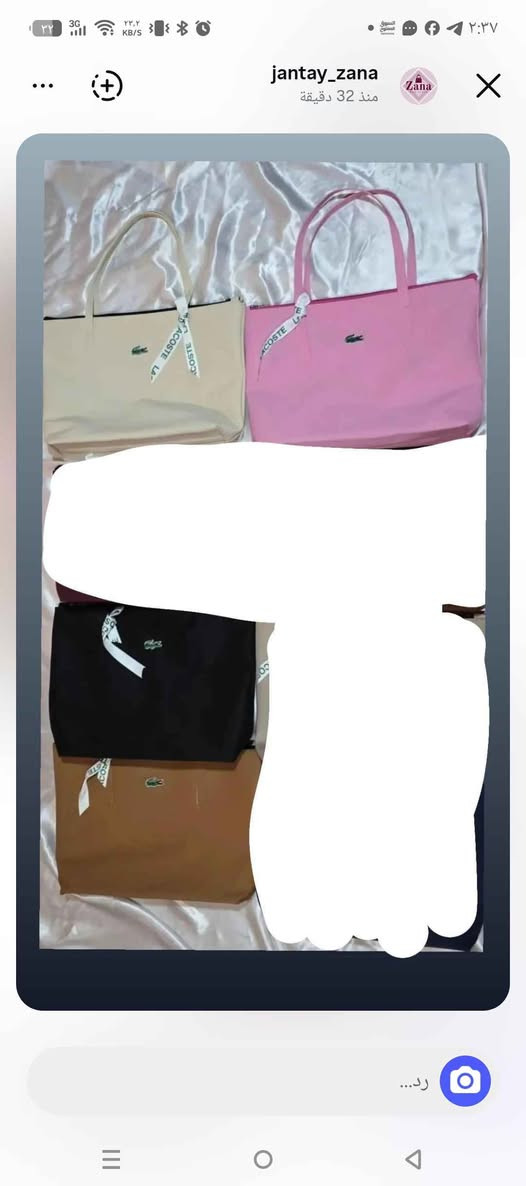 توصيل جميع المحافظات حقائب كوالتي عالي اسعار مناسبه جدا للحجز خاص و عندي اكثر من نوع راسلونه خاص و اهلا واسهلا البصرة, العراق


**إذا كنت صاحب هذا الإعلان وتريد حذفه لأي سبب، رجاءا أرسل رسالة إلى الدعم الفني**