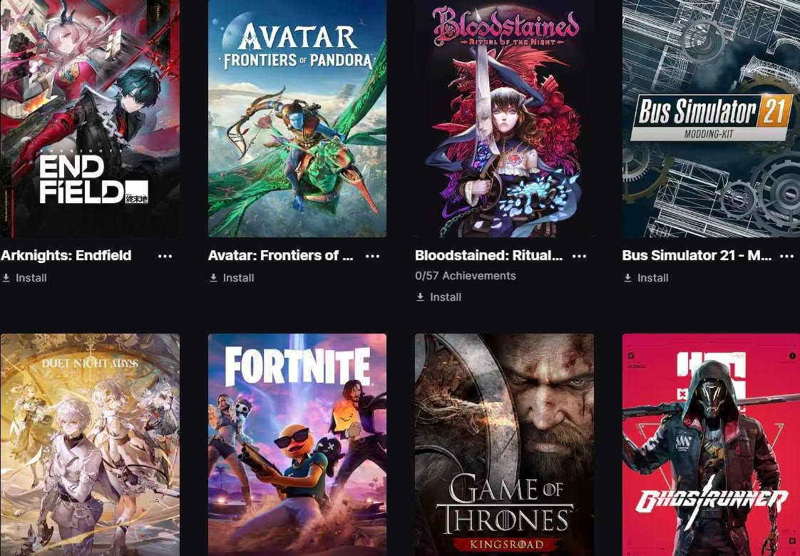 🔥 للبيع حساب ألعابPC (Epic) من مميز 🔥
حساب يحتوي على مجموعة ألعاب 
🎮 Red Dead Redemption 2
🧙 Hogwarts Legacy
🌍 Avatar: Frontiers of Pandora
⚔️ Ghostrunner
🩸 Bloodstained: Ritual of the Night
🏝️ Tropico 6
🚗 Rocket League
🚜 Ranch Simulator
🏗️ LEGO Fortnite: Odyssey
🎯 Fortnite
⭐ Honkai: Star Rail
⚔️ Raven II
🛡️ Arknights: Endfield
🌙 Duet Night Abyss
👑 Game of Thrones: Kingsroad
🥷 Where Winds Meet
🚌 Bus Simulator 21 – Modding Kit
🃏 Magic: The Gathering Arena
✅ الحساب جاهز للتسليم. 💬 للاستفسار أو معرفة السعر راسلني خاص او على الواتساب ***********
