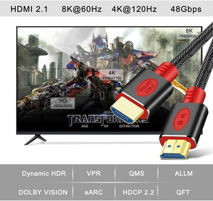كيبل HD 8 K 
2.1 
High speed 48Gbps
8K @60Hz
4K @ 120 Hz
HDR Support

متوفر 

2 متر
1 متر بغداد, العراق


**إذا كنت صاحب هذا الإعلان وتريد حذفه لأي سبب، رجاءا أرسل رسالة إلى الدعم الفني**