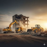 هدم وتفليش • تجهيز أراضي • تسوية ودفن