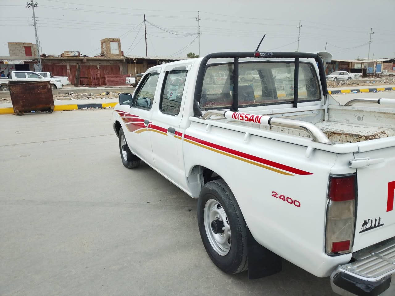 سلام عليكم بيك نيسان البيع مزاد وزارت داخليه سياره مصبوغ عام  مكينه و كير و شاصي مكفول تخم تاير كهربائيات كلها شغاله  موديل 2002مكاني الناصريه قضاء الرفاعي سعرها53 رقمي***********
