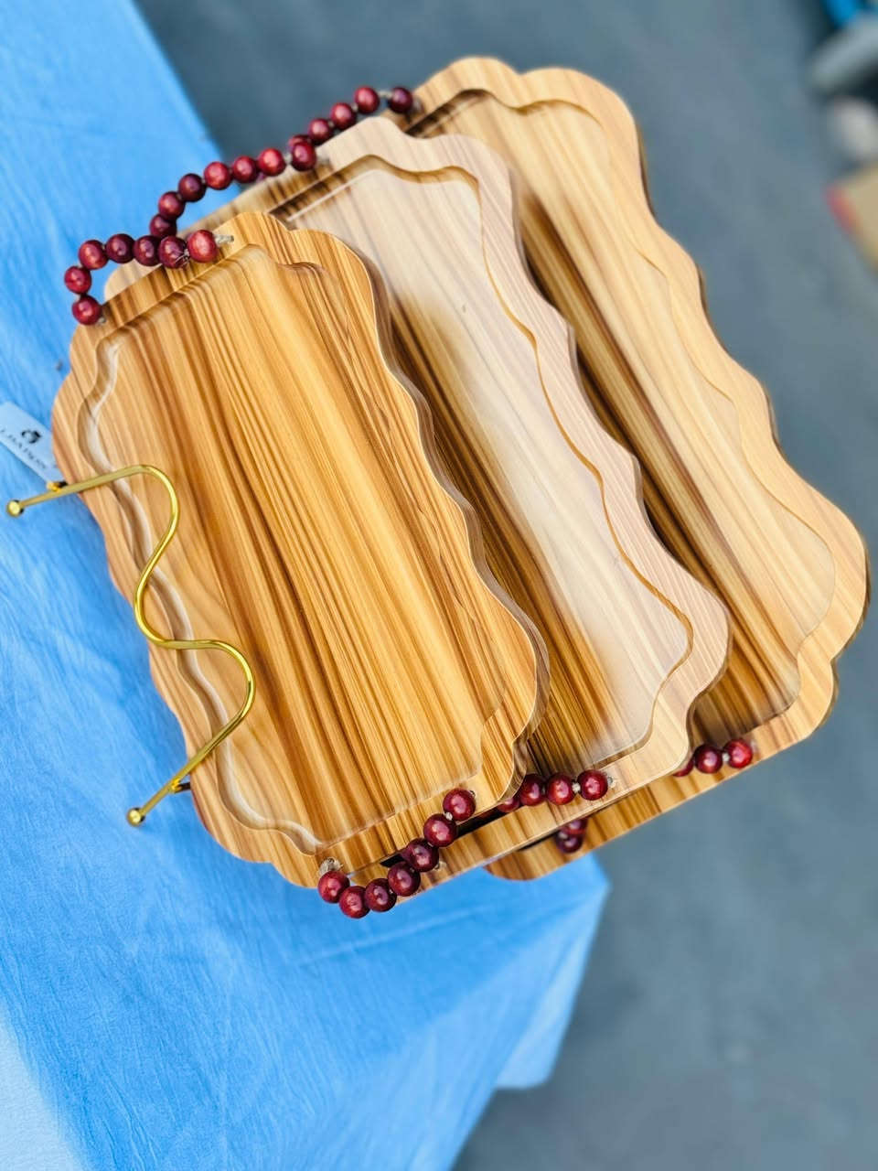 صواني تقديم خشب
السيت 3قطع 
السعر ب 15 
العنوان الحمزه الغربي ع 
خلف المصرف الجديد 
داخل الفرع قرب مدرسة ميسلون 
توصيل جميع المحافظات


**إذا كنت صاحب هذا الإعلان وتريد حذفه لأي سبب، رجاءا أرسل رسالة إلى الدعم الفني**