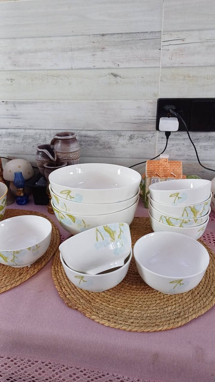 شكلها يقول حطوا فيني شي لذيذ بسرعة!
سفرة مرتبة = نفسية مرتاحة 😄✨"
مثارد بوهيمي عدد ٣ سعر القطعة ب٣٠٠٠
كاسات مرق وتشاريب عدد ٨ القطعة ب١٠٠٠ فقطط 
للحجز المراسلة على الخاص 
توصيل جميع محافظات العراق


**إذا كنت صاحب هذا الإعلان وتريد حذفه لأي سبب، رجاءا أرسل رسالة إلى الدعم الفني**