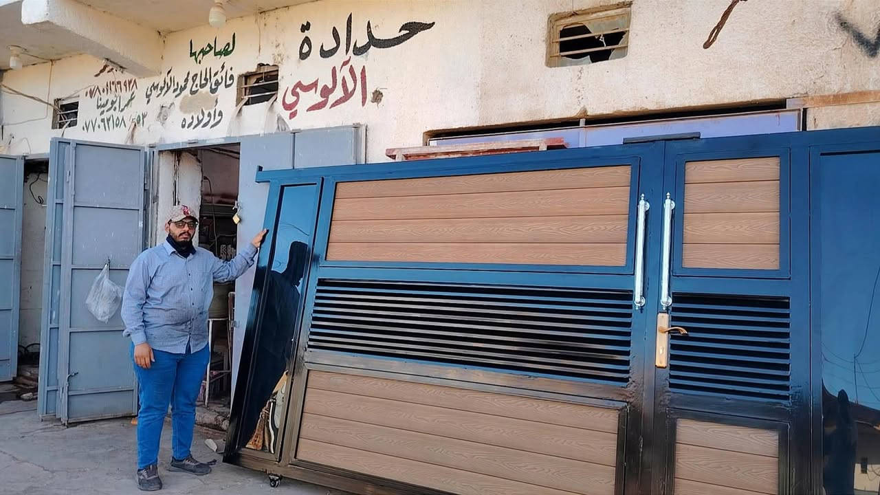 حدادة الآلوسي
باب بديل الخشب
بديل الخشب ثقيل 
حديد ثقيل
ابو عمر الآلوسي *********** واتساب
ابو مينا الآلوسي ***********
قرب زاهد ابو احمد الآلوسي التبريد
عنوان الحقلانية حي الصناعه
