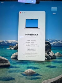‎السلام عليكم ‎للبيع  Mac Book Air 15 M3  ‎ماك بوك اير M3  ‎حجم الشاشة...