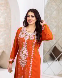 دشداشة مصري • قطن مراسي • تطريز استراس