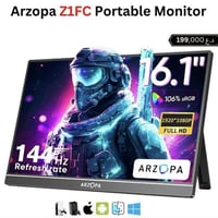 شاشة محمولة هاي مواصفاتها 144hz  حجم 16 انج / الاستخدام اسبوع واحد فقط...