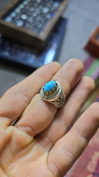 فيروز نيشابوري • طبيعي غير متعالج • صياغة يدوية ثقيلة