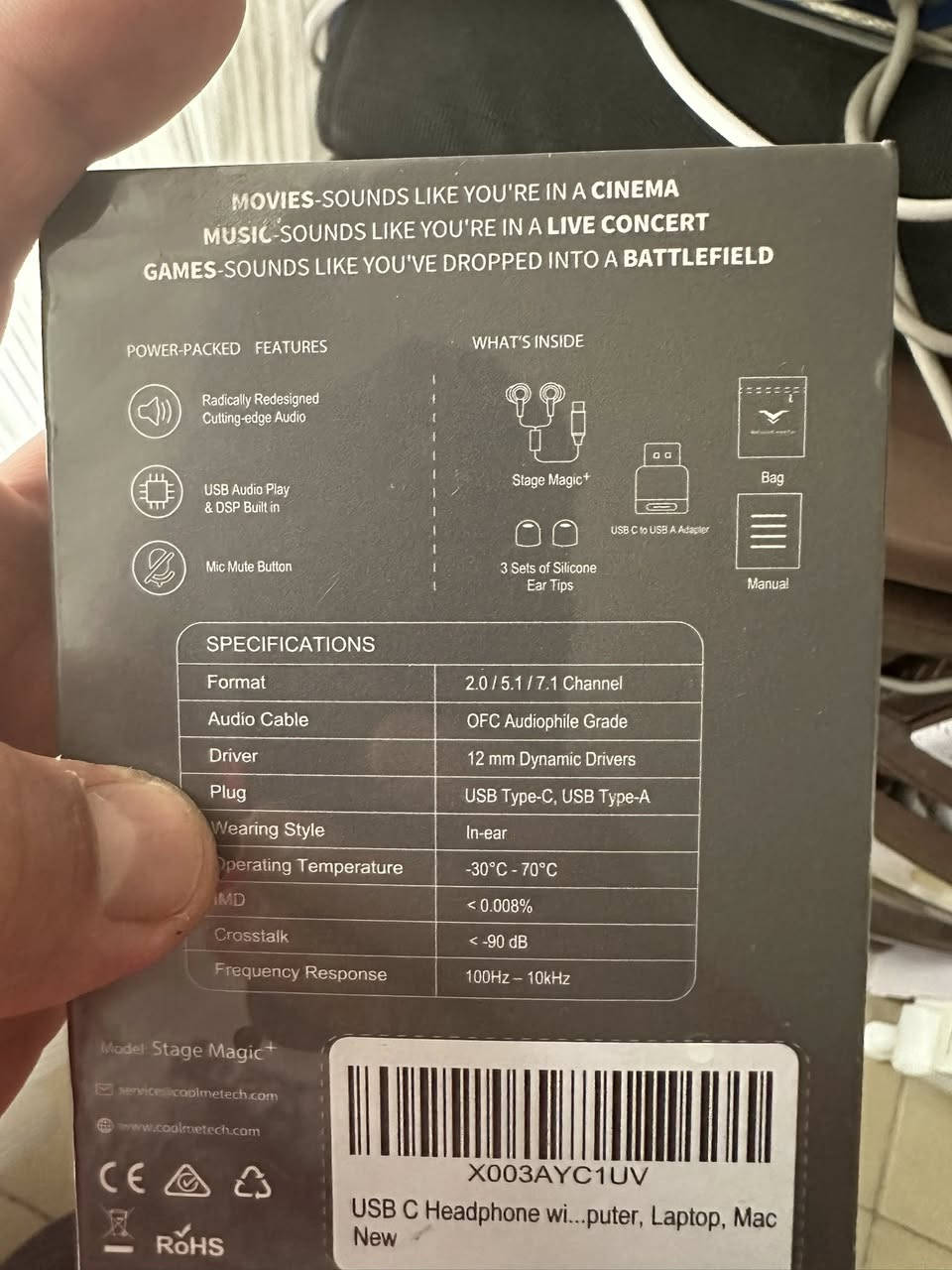 متوفر ✅
سماعة احترافية 
Stage magic +


**إذا كنت صاحب هذا الإعلان وتريد حذفه لأي سبب، رجاءا أرسل رسالة إلى الدعم الفني**