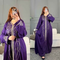 دشداشة نسائي • كشمير مصري • فري سايز ٩٠ كيلو