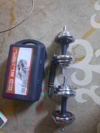 دمبل حديد • ٢٠ كيلو • مستعمل شهر