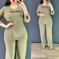 تراك نسائي • فانيل زبدة مطاط • فري سايز ٨٥ كيلو