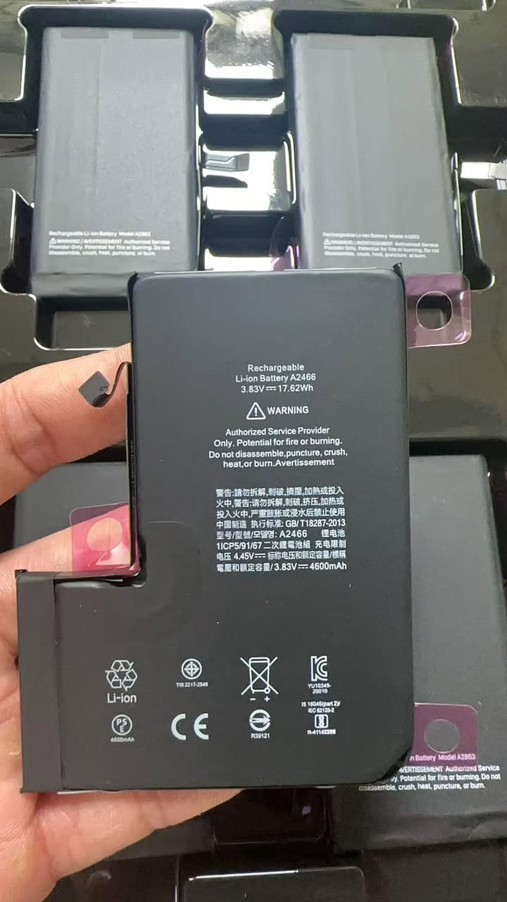 Apple Run Diagnostic Battery
New 0 cycle • 100% efficiency
it shows（used）and（genuine）two kinds are available
no pop-up, no frequency reduction, no capacity lock （Real data） Health 100%

#ipad
#iPadbattery
#cellphonebatter
#Mobilephonerepairshop 
#battery 
#iphone 
#iphonebattery
#huawei
#huaweibattery
#xiaomibattery
#Samsungbattery
#oppobattery
 #vivobattery
#xiaomi 
#vivo 
#oppo
#Samsung
#Batterywholesale
#cellbattery
#cell
#iphoneDiagnosebattery
#Diagnosebattery100
#Supportofficialautonomousdiagnosisofmobilephones
#PerfectcompatibilitywithIOS18systems
#Displayoriginalgenuineparts
#iPhonerunningdiagnosticbattery
#Runtodiagnosebatteries
#LCD
#Mobilephonescreen


**إذا كنت صاحب هذا الإعلان وتريد حذفه لأي سبب، رجاءا أرسل رسالة إلى الدعم الفني**