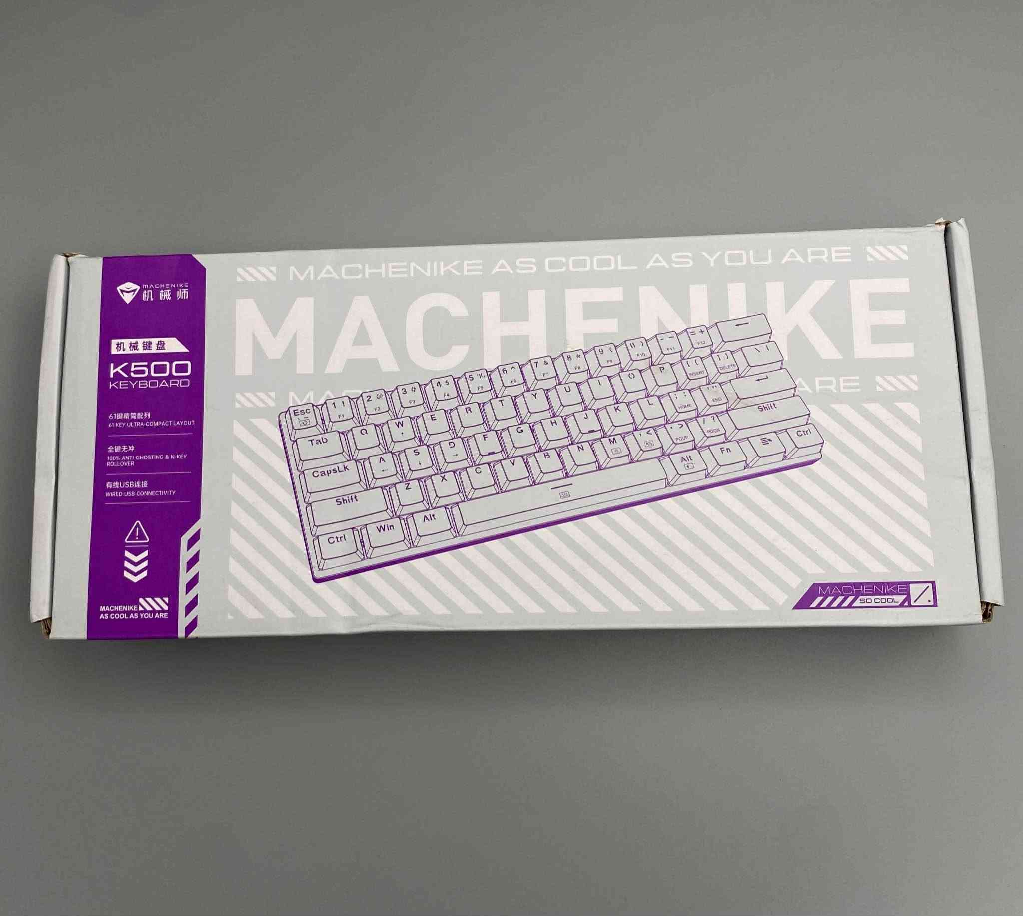 ⌨️ Machenike K500 61-Key – Mechanical Gaming Keyboard

🔹 التصميم: 60% مدمج مع 61 مفتاح لتوفير مساحة أكبر 🎮
🔹 السويتشات: Mechanical Switches باستجابة سريعة وعمر افتراضي طويل ⌨️
🔹 الإضاءة: RGB Backlight مع أوضاع وتأثيرات متعددة ✨
🔹 Anti-Ghosting: دعم Full Key Anti-Ghosting لضغطات دقيقة 🎯
🔹 الاتصال: سلكي عبر USB-C 🔌
🔹 المفاتيح: Double-Shot Keycaps مقاومة للتآكل والاستخدام الطويل
🔹 التصميم: حجم صغير مناسب للجيمينغ والتنقل
🔹 التوافق: Windows / Mac / Linux
🔹 الاستخدام: مثالي للألعاب التنافسية ومكاتب العمل الصغيرة

💡 كيبورد ميكانيكي مدمج يجمع بين الأداء السريع، الإضاءة RGB، والتصميم العملي لعشاق الألعاب.

السعر :30 الف
خدمة توصيل 🚚 لكافة أنحاء العراق 🇮🇶 بغداد, العراق


**إذا كنت صاحب هذا الإعلان وتريد حذفه لأي سبب، رجاءا أرسل رسالة إلى الدعم الفني**
