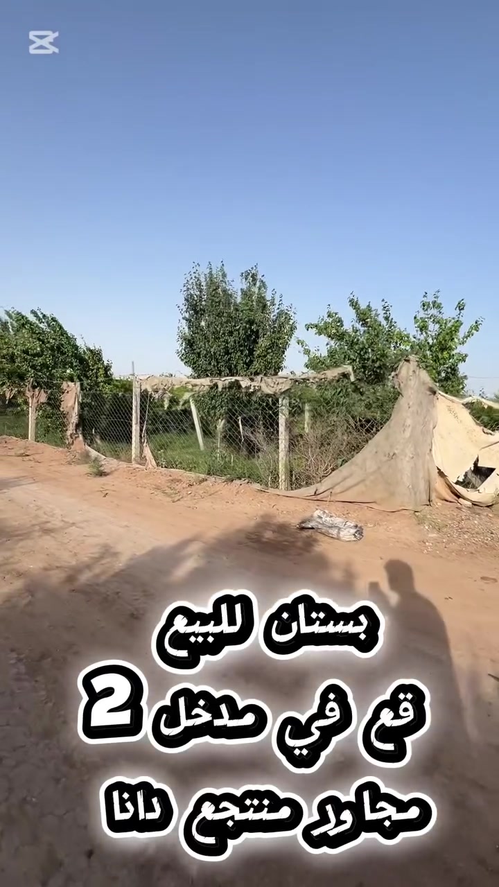سلام عليكم
بستان للبيع تقع في مدخل ٢ 
مساحه دونم 
مجاور لمنتجع دانا 
متوفر جميع الخدمات في المنطقه 
للاستفسار ***********
