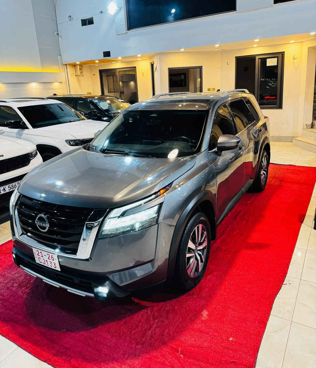كاتي تترقم شمال فقط

النوع  NISSAN PATHFINDER   SL 

اللون: نفطي 

الموديل :2024

نوع المحرك : 6 سلندر (3.5L)

السعر: 230$

عداد المسافه: 47 الف مايل 

الضرر: كما موضح بالصورة.  
صور الحادث + رقم الشاصي مرفقه في المنشور

بدون رقم وبشرط الترقيم ( اربيل - دهوك - سليمانية )

المواصفات: 

ستيرن تدفئه
خمس كاميرات (360)
بصمه تشغيل
بصمة اربع ابواب
تشغيل عن بعد 
كشنات تدفئة 
ستيرن تدفئة 
كشنات كهرباء
رادار امامي
رادارات جانبيه
رادار خلفي
حساس خلفي
شاشه كبيرة
مانع انزلاق
كروز سرعه
هاند بريك بصمه
اوتو هولد
نظام ايكو نورمال سبورت
صندوق كهرباء
7 راكب

العنوان : كركوك حي الخضراء شارع المعارض 

معرض هشام الحمداني لتجارة السيارات

للأتصال والأستفسار☎️📱

***********

***********‬‏

***********‏‪‬‏
