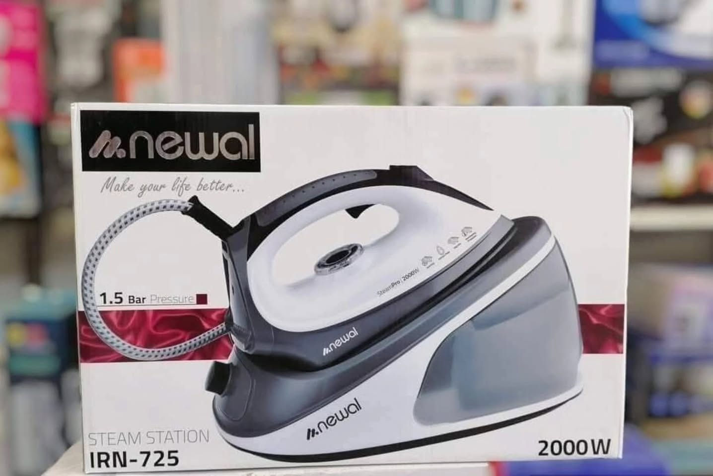 متوفر لدينا 🏮🏮🏮newal-IRN-725
🏮مكواة نورفا نوال حوضي موديل جديد
 🏷بمواصفات
 📎وضعية البخار المستمر
 📎تسخين خلال دقيقة واحدة 
📎خزان ماء قابلة للفصل 
📎قوة بخار قوية بقوة 2000 واط 

💡💡💡💡عرض  بسعر الجملة 65 الف دينار 💡💡💡💡

📎ضمان لمدة سنة

📄للحجز والاستفسار الاتصال على الرقم او مراسلة الصفحة 
*********** واتساب ☎️

🏛الديوانية /الجلبية _سوق ابو جميغ _مجاور جامع الإمام محمد الباقر عليه السلام 🕌
