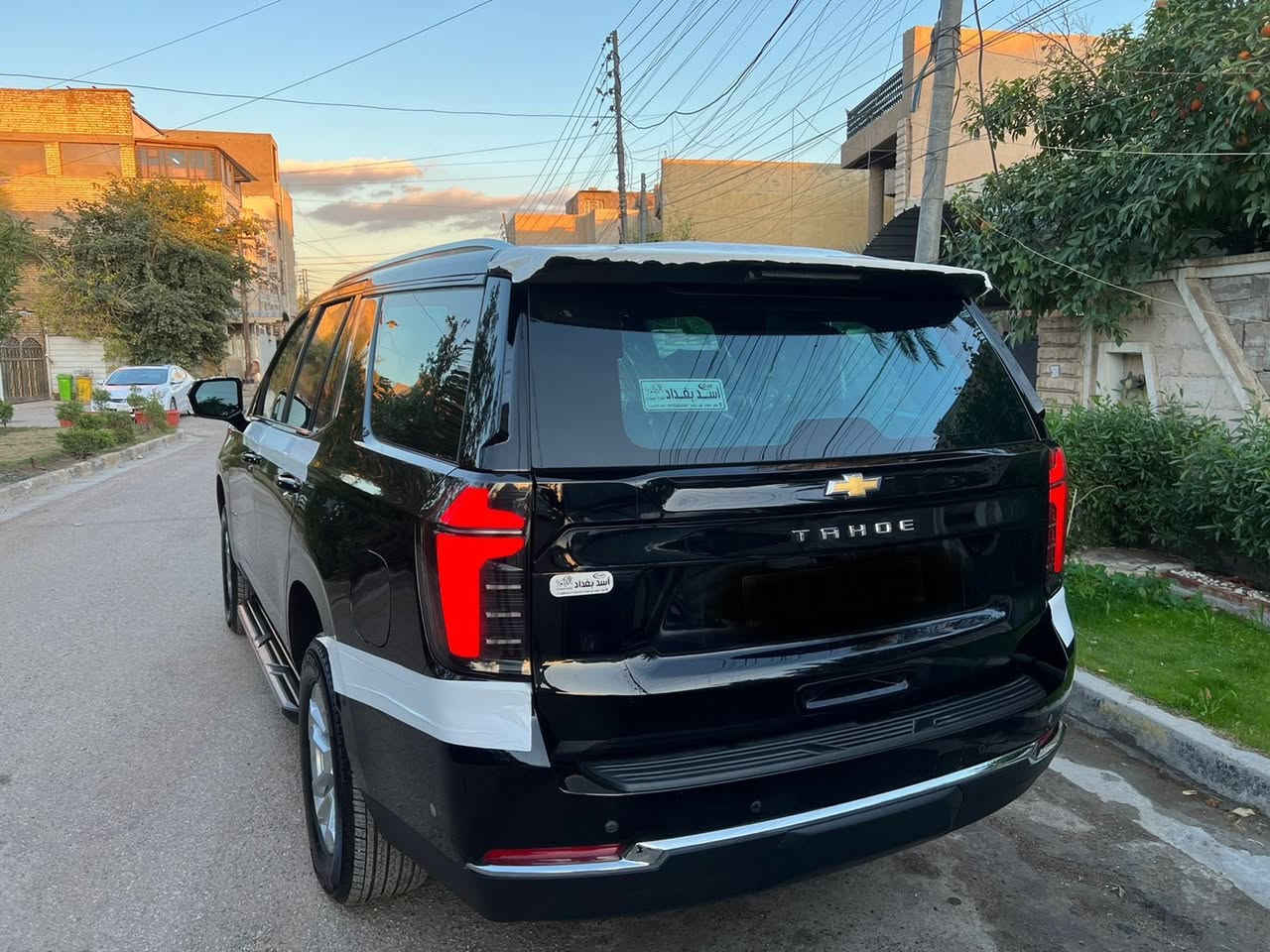 تاهو 2025 Ls خليجي شركة المنصور ام الضمان ماشيه 12000 اخت الزيرو مغلفه ppf باكامل  مواصفات شاشه دجتل كير ستيرن كراسي كهرباء وكرسي هزاز رادار امامي خلفي وجانبي حساس امامي خلفي 5 كامرات ثلاجه 5 بصمات العده والكاعيات بعده ممفتوحه مكاني بغداد الكرخ 
للاتصال ***********
