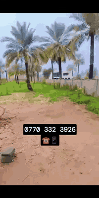 السلام عليكم دونم للبيع واجه 21 ونص نوع السند ملك طابو صرف خدمات كامله شارع تبليط مسيج بالكامل مع تشجير ومرشات  وتحتوي ع محميات المكان المدائن منطقة التويثة قريبة ع شارع سيد علي للأستفسار الأتصال... ‏‪0770 332 3926‬‏
