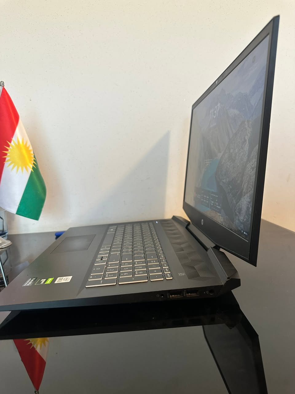 Hp pavilon  gaming
Gpu Gtx 1650ti 4gb 
Cpu i5 10500H
Ram 8 gb 
Hard 1tb samsung ssd nvme 
Screen (17 inch ) 144 hz 
Charger 150w 
Battery report 82%

Location - erbil 

Delivery 🚚 

Phone ☎️ : 9647503518125

Price : 520,000🤝🤝
