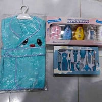 سيت عناية 12قطعة • برنص حمام طفل • محاويل المشتل