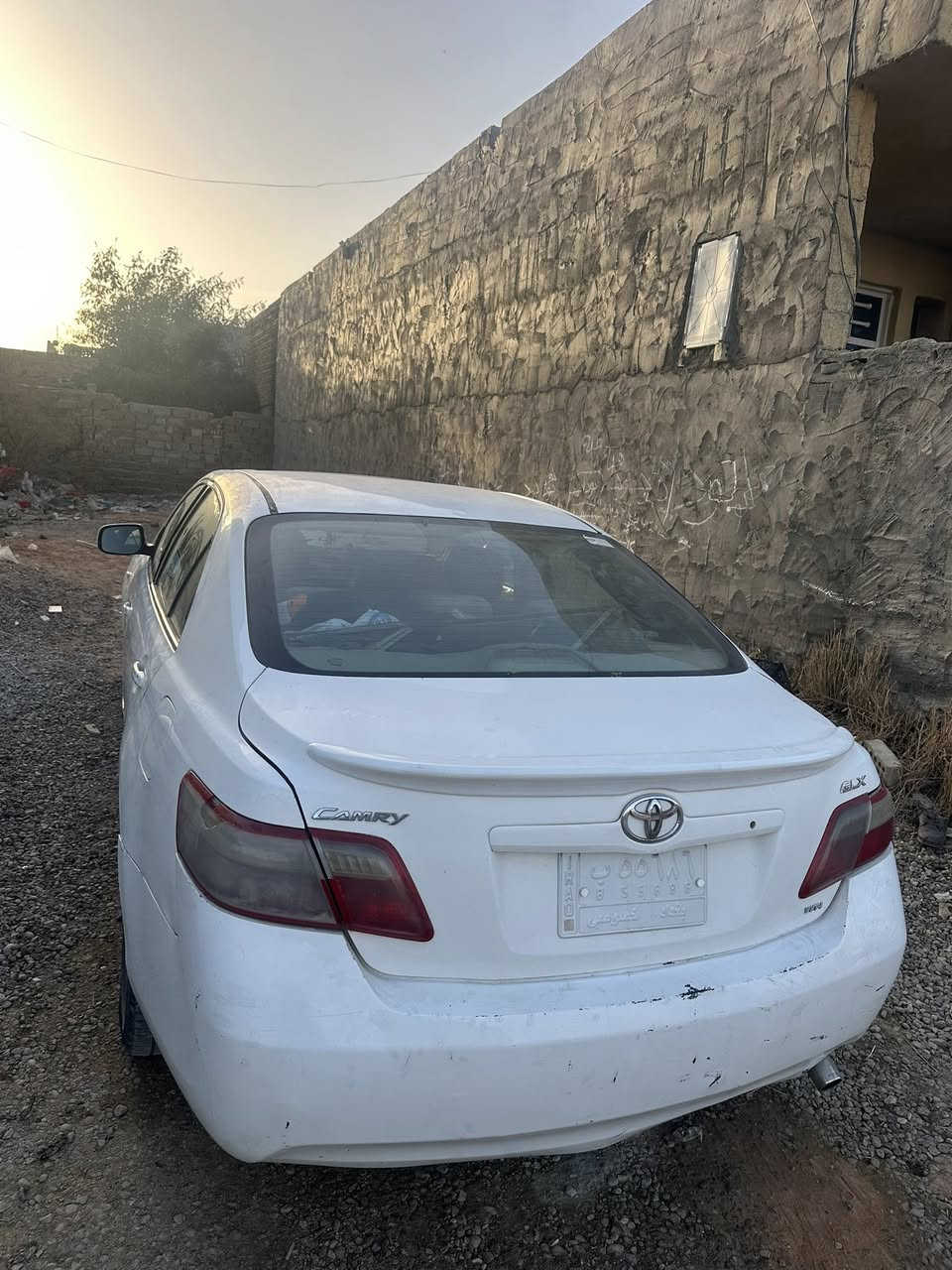 كامري 2008 خليجي 2008  GLX
مچفية وبيهه معجون  
وصبغ عام 
لايت زنون 
كرسي السايق كهربايي 
مثبت سرعة 
برده 
الدوشمة تعبانه مثل متشوفون كدامكم 
السعر65 وبيهه مجال للشراي 
*********** 
كير ومحرك مابيهن شي 
صدر خلفي قبل كم يوم بدلته صدر امامي قبل اشهر بدلته
