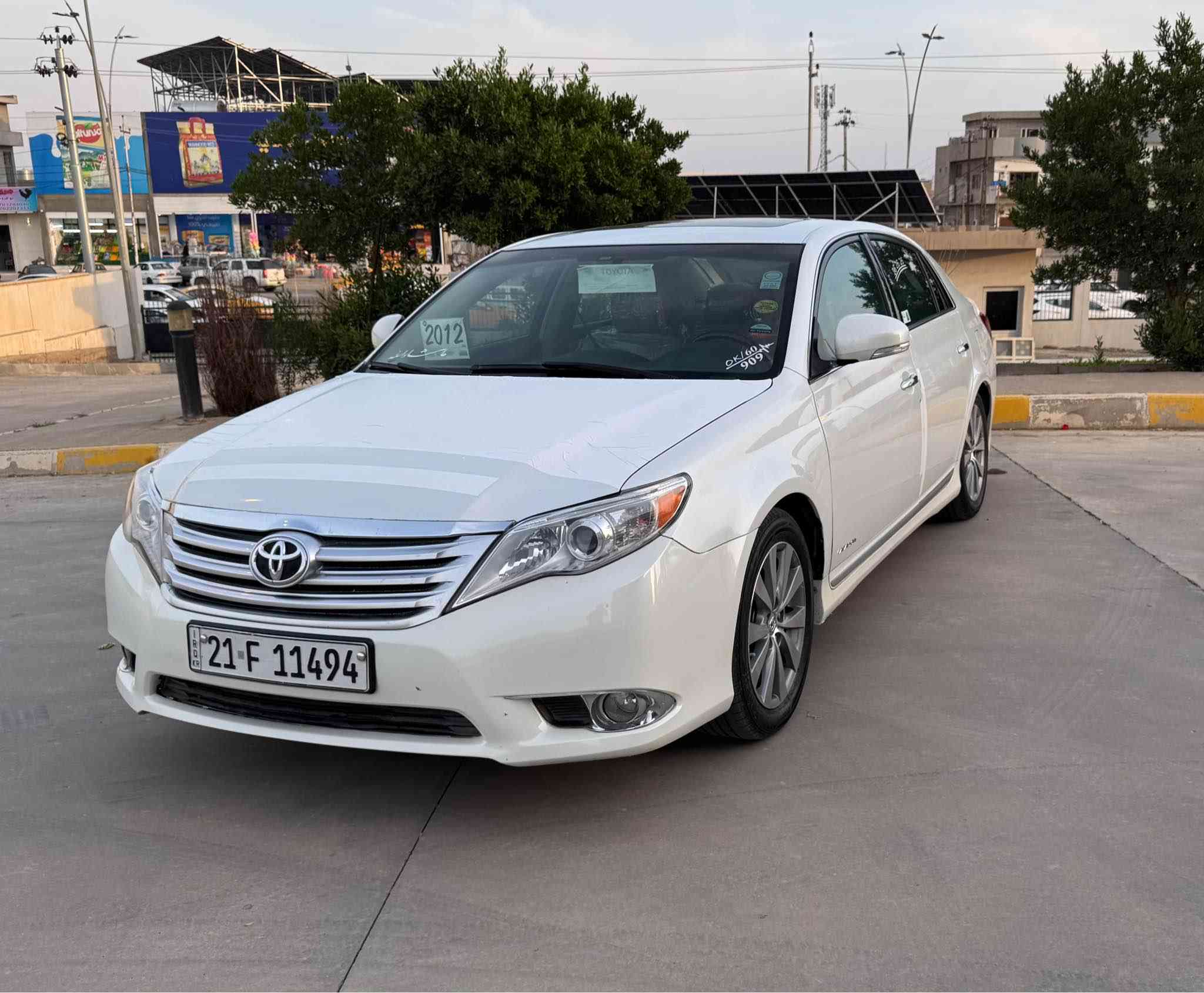 ‎تۆیۆتا ئەفەلۆن 2012 خلیج لمیتد فول
‎قەباخ رەش 
‎سەیارەکە نموونە لە جوانی  
‎مواسەفات پێنج بەسمە کوشن کارەبا  
‎کوشن میمۆری گەرمو سارد پەردە 
‎حاسەی پێشوو دوا کوشنو شانو سەقفی لۆک لۆکە
‎سەنەوی رەقەمی تا ٢٠٢٨ تازەیە
‎بەناوی خۆمەوەیە بیتاقەی بەنزینی هەیە 
‎سەیارەکە ماڵی دۆستە 
‎کامل سێرفسی بۆ کراوە
‎ رۆشتوە سەیارەکە km20000
٣پارچەی بۆیاخە بی ناوگرتن
جاملخ و بۆنیت دەرکای سایەق بەس بەخە 
‎سـعـر :190 مەجالی برایەنە  

‎گێر و مەکیەنەی بەشەرت 
‎هیچ کێشەیەکی تێدا نییە 
***********
شوین: کەرکوک كركوك, العراق
