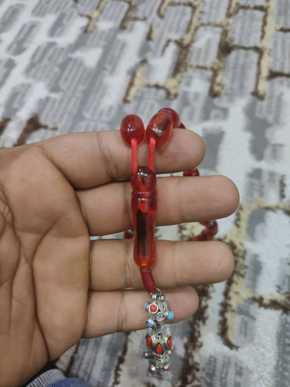 السلام عليكم سبحه سندلس ألماني خراطه بيت عنوز معوج كروشه 25 غرام 
***********
