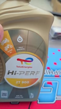 🟢 زيت TOTAL 2T Hi-Perf عالي الأداء 👈زيت تخليقي(FULLY SYNTHETIC) مخصص ل...