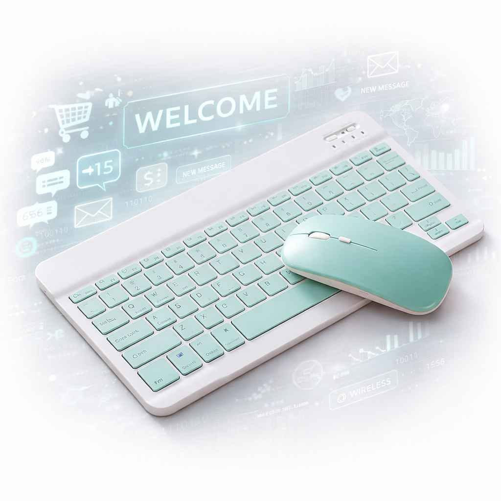 ⌨️ كيبورد + ماوس بلوتوث — عربي وإنجليزي بتصميم أنيق!
🚚 توصيل مجاني لباب بيتك!
🌐 يدعم العربية والإنجليزية
🎨 لون سمائي أسود أنيق — تصميم مميز
📱 يتوصل بالحاسوب، الآيباد، والموبايل
🔋 150 ساعة تشغيل بدون إضاءة — بطارية تدوم!
🤏 نحيف وخفيف — سهل الحمل أي مكان
🖱️ ماوس بملمس ناعم ومريح
🔌 شحن USB للكيبورد
📐 كيبورد: 25×15 سم | ماوس: 11.3×5.7 سم
✨ جديد وبالكرتون — اطلب هسه!
📩 راسلنا على واتساب بغداد, العراق


**إذا كنت صاحب هذا الإعلان وتريد حذفه لأي سبب، رجاءا أرسل رسالة إلى الدعم الفني**