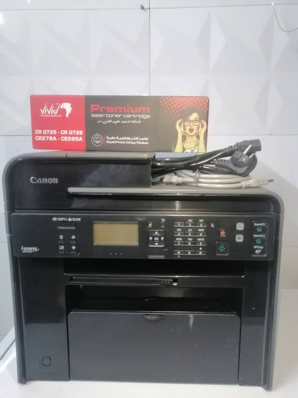 طابعة كانون MF4730
ابيض واسود ليزري
نظيفة جداااا جدااااا 
نسبة النظافة 95٪
 فيدر 
سكنر
 سحب
 استنساخ
٢٠ نسخة بلدقيقيه 
طابعة غنية عن التعريف وتتميز بالمتانة و السرعة العالية
استنساخ و سكنر وطباعة من الحاسوب والموبايل
كاترج باودر سعر الكاترج ب 7 الالف دينار يكفي 2000 نسخه
الطابعة مع ملحقات وكيبل بور كهرباء وكيبل طباعة
مكان بغداد الكرخ للاستفسار خاص


**إذا كنت صاحب هذا الإعلان وتريد حذفه لأي سبب، رجاءا أرسل رسالة إلى الدعم الفني**