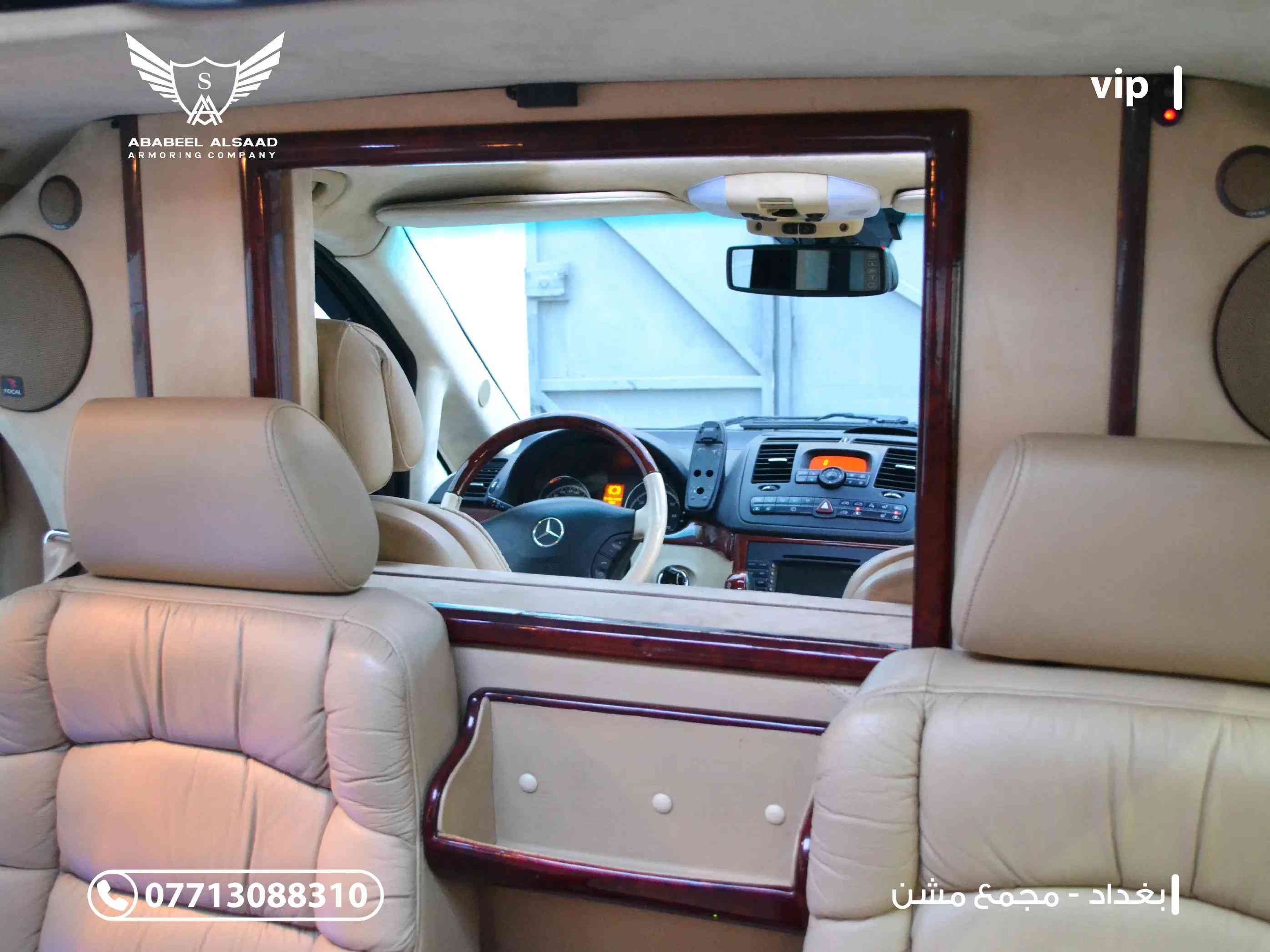 #للبيع .. مرسيدس ڤيانو #vip غير مصفحة سيارة العائلة الاكثر رفاهية على الاطلاق مواصفات السيارة وغرفة الــ vip: فيانو #باص  موديل ٢٠١٠ رقم بغداد سعة المحرك ٣٥٠٠ - ٦ سلندر سقف بانوراما سلايد كهربائي في مقصورة السائق سلايد كهربائي في غرفة الــ vip تلفزيون كهربائي التحكم في القطع او الفتح بين السائق وغرفة الــ vip شاشة تلفاز ثانية عند سقف غرفة الــ vip غرفة الــ vip سعة ٥ اشخاص وشخص مع السائق باب سلايد كهربائي التحكم من الخارج والداخل والسائق مقعد الــ vip كهربائي التحكم وقابل للانبساط وتحويله الى منام ثلاجة كهربائية ذات سعة كبيره طاولات كهربائية التحكم جهاز اتصال بين غرفة الــ vip والسائق جميع الجلود والمواد المستخدمة اصلية ومستوردة لصالح شركتنا حصراً بالاضافة مكان خزن الزجاجات وانارة رائعة التحكم في جميع السيارة وستائر للزجاج وشمسية اصلية مع السيارة وخدمات وتفاصيل وديكورات كثيره جدااا للاستفسار اتصلو بنا : 📞 *********** 📞 *********** 📍 بغداد – مجمع مشن #شركة_أبابيل_السعد 

