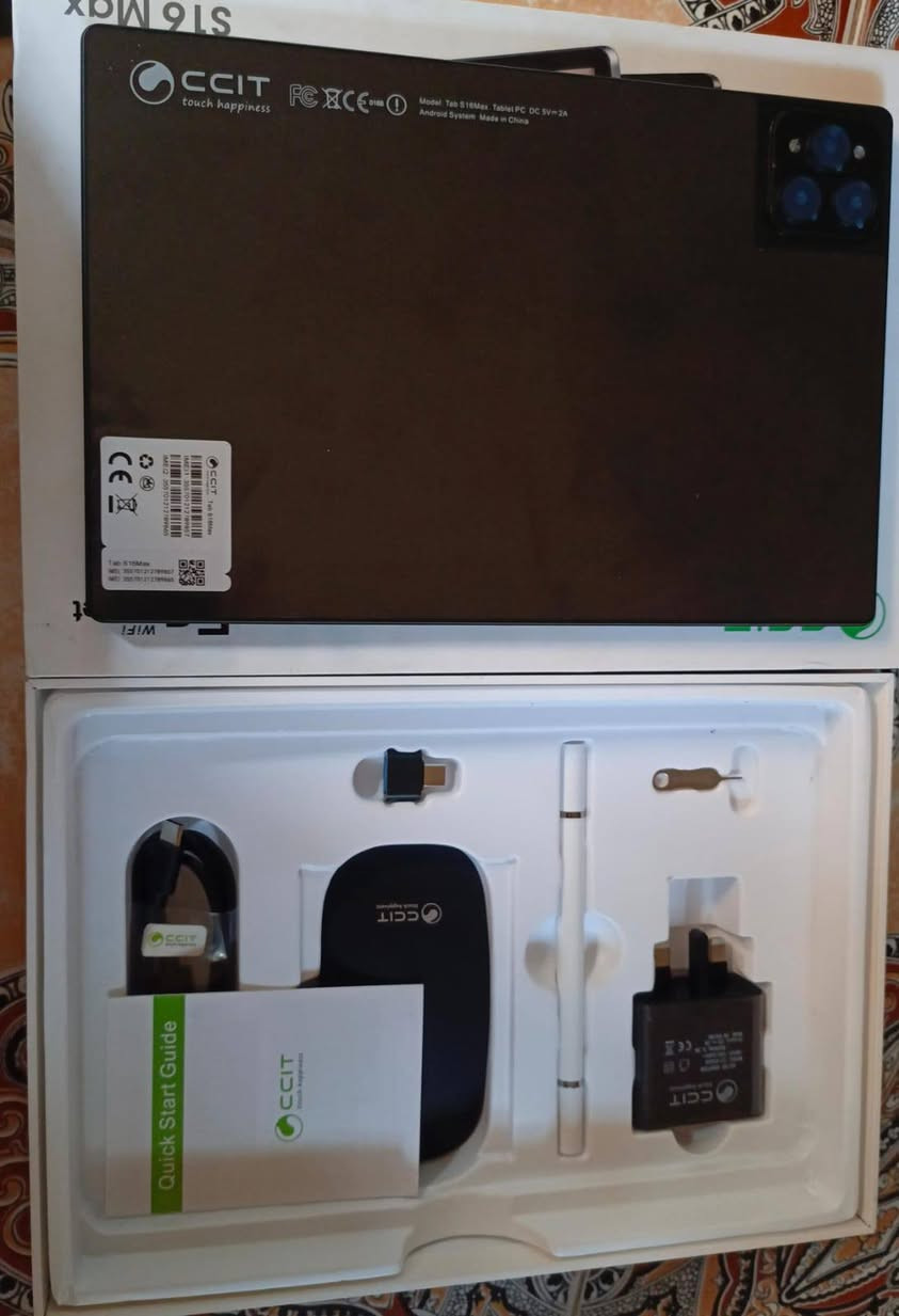 ايباد s16 MAX
ذاكره 512
رام8
مع ملحقات ما مفتوح ابد
ماوس
كيبورد
قلم
راس شاحنه 
توصاله 
دبوس شريحه
كڤر
دبل سيم كارت 
بطاريه 10000Ahm
السعر 160
رقم الهاتف ‏‪***********‬‏
