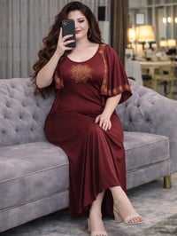 دشداشة نسائية • فانيل زبدة اورجينال • مقاسات 38-48