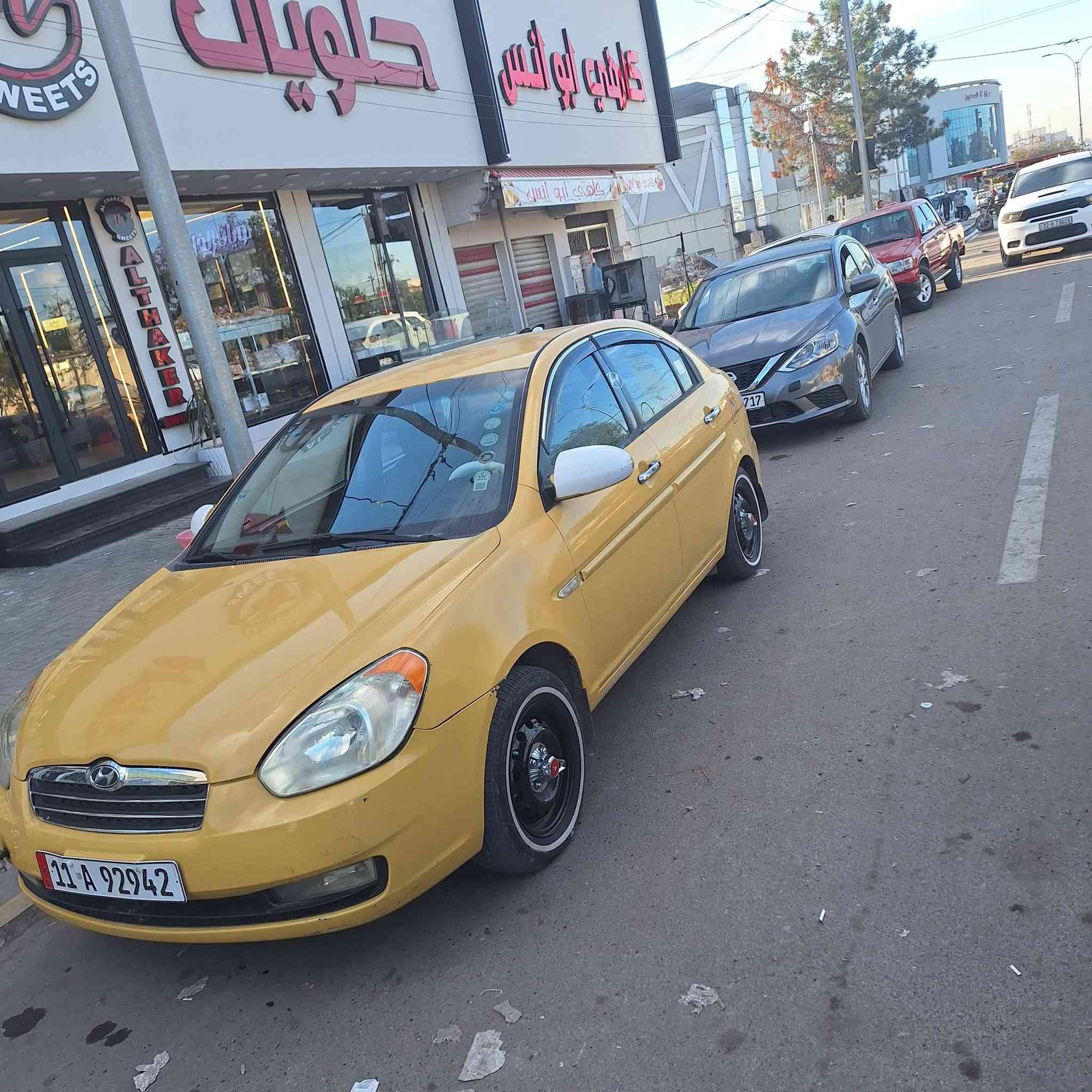 اكسنت دبدوب وارد أمريكي
موديل ٢٠٠٨ مصفر هيهء غرامات 
شرعي بموصل حي مامون شرط تحويل 
رقم بغداد انكليزي 
كير ومحرك شرط وترهم مراوس ويه خصوصي 
تواصل ***********
