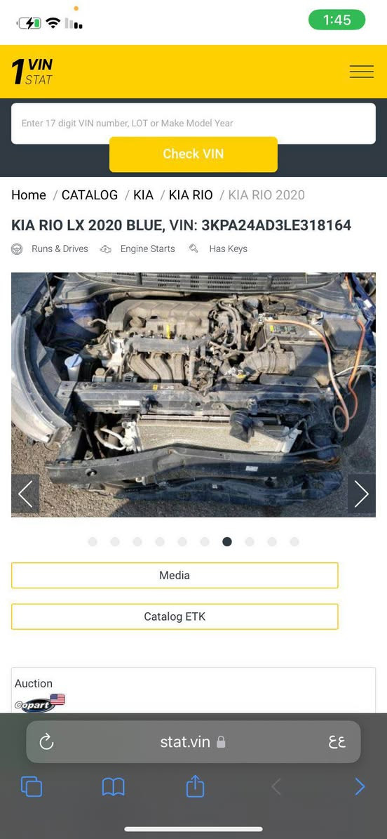 كيا ريو 2020  
حادثه بنيد مبدل 
وجاملغ مصبوغ 
وبيها ضربه بسيطه بالجاملغ الخلفي موضحه بالصور 
ماشيه 104 الف ميل 
السعر 95 قفل بغداد, العراق


**إذا كنت صاحب هذا الإعلان وتريد حذفه لأي سبب، رجاءا أرسل رسالة إلى الدعم الفني**