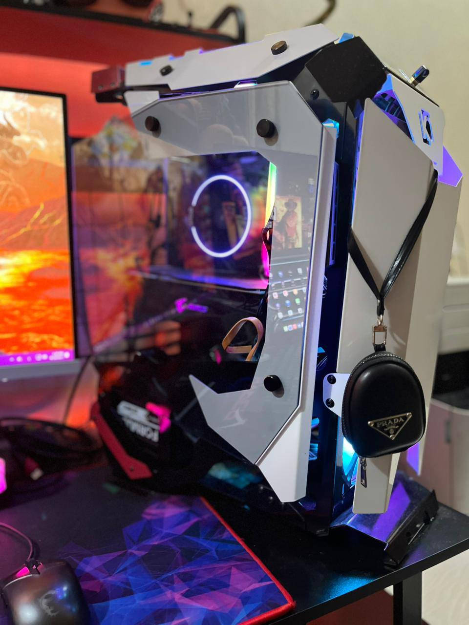 المواصفات 
كارت الشاشة rtx 2070 super شركة aorus اعلى فئة يعني 2k صافي 

المعالج رايزن 7 2700x 
الرامات 32 black wolf
المذر بورد b450 geming plus 
باور سبلاي formula 750 gold
التخزين هار hdd 2TB seagate 
هار hdd wastern blue 1 TB
هار ssd king ston 250Gb
هار ssd nvem m.2 Samsung 250gb

الشاشة lenovo 160 hz   
الماوس msi هدية
الكيبورد msi هدية 
سماعات سبيكر هدية وياهة
التجميعة ويا الشاشة بمليون 950

بدون شاشة بس كيس واكسسورات 800 
قليلة بحقهة اسئل بالسوك وتعرف اسعار القطع وعندي توصيل بغداد 

800 كيس واكسسورات
950 كلهن

وذا ما عجبك السعر تعال خاص وانطيني سعرك وتدلل


**إذا كنت صاحب هذا الإعلان وتريد حذفه لأي سبب، رجاءا أرسل رسالة إلى الدعم الفني**