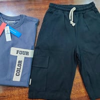 طقم برموده ولادي • قطن • مقاس 8-12 سنة