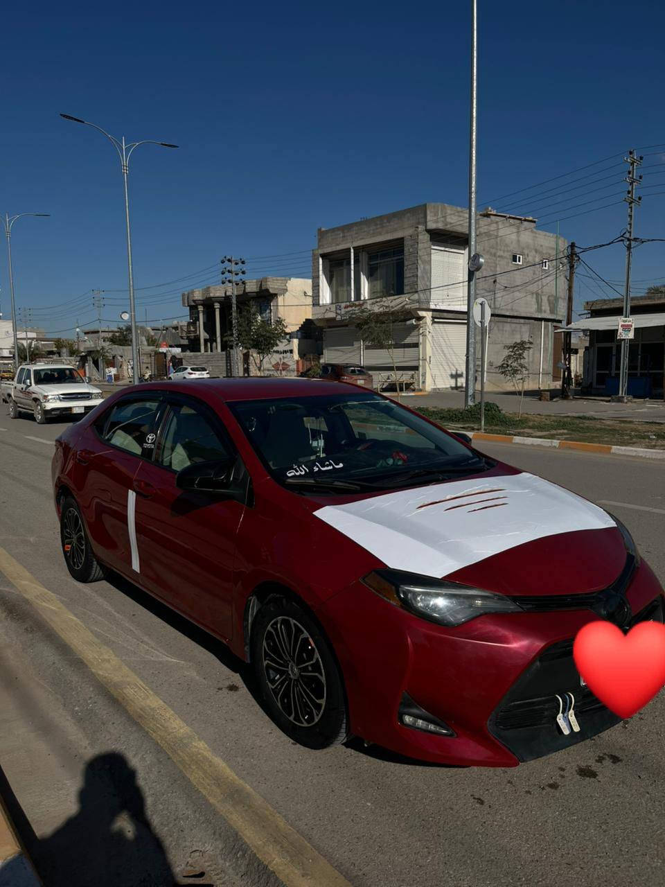 سلام عليكم
للبيع كورولا موديل 2017 وارد امريكي LE الظرر موضح بالصور بدون دواخل بدون ارباك حجر بيئه موجود سياره خير من الله تخم تاير . مشط ستيرن جديد صدر امامي كله جديد نوزلات جديد تفاصيل اكثر اتصال مامتواجد على الفيس مكلف بالنشر مكان السياره ديالى ناحيه جلولاء 
***********
