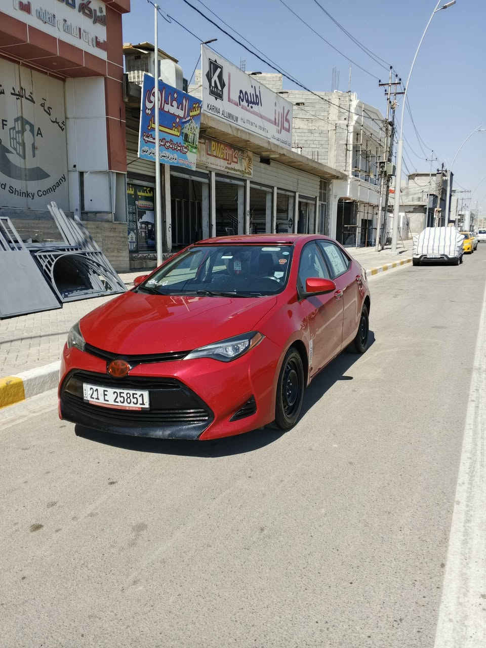 تويتا كورلا 2017 وارد كندي LEمرغوب محرك 18 كير مامفتوح رقم سنويه شنكه جديد 2030 ضرر باب امامي صبخ بدون دواخل مكانين بارد قليل بجم خلفي كبس سعر 124مجال قليل كركوك ازادي(***********)(***********) كركوك, العراق

