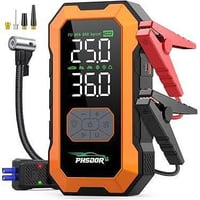 مشغل بطارية ٨٠٠٠أمبير • ٢٥٠٠٠ مللي أمبير • مضخة إطارات ١٥٠PSI