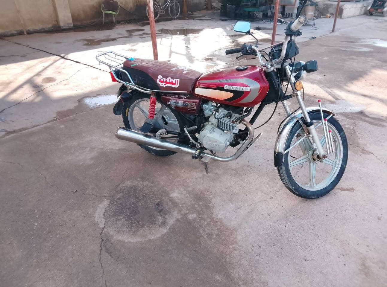 سلام عليكم ورحمه الله وبركاته ماطور يراني البيع موديل عشرين نضيفه كله شغال سعر 400وبي مجال المكان ديالى دلي عباس رقم الهاتف ***********
